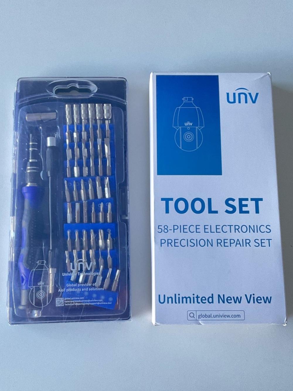 NWT, Mini 58-Piece Electronics Precision Repair Tool Set - Blue